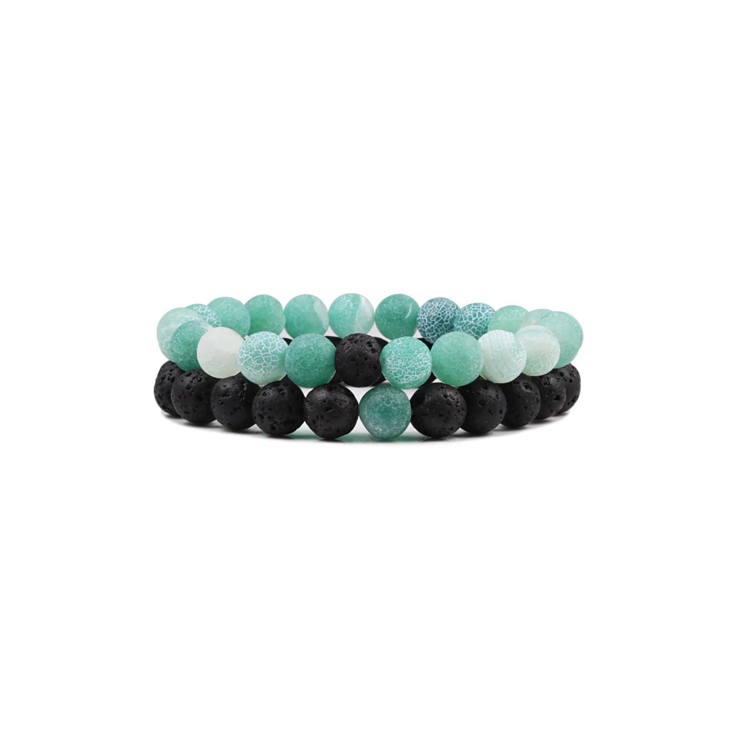 BLACK GREEN LAVA BRACELET