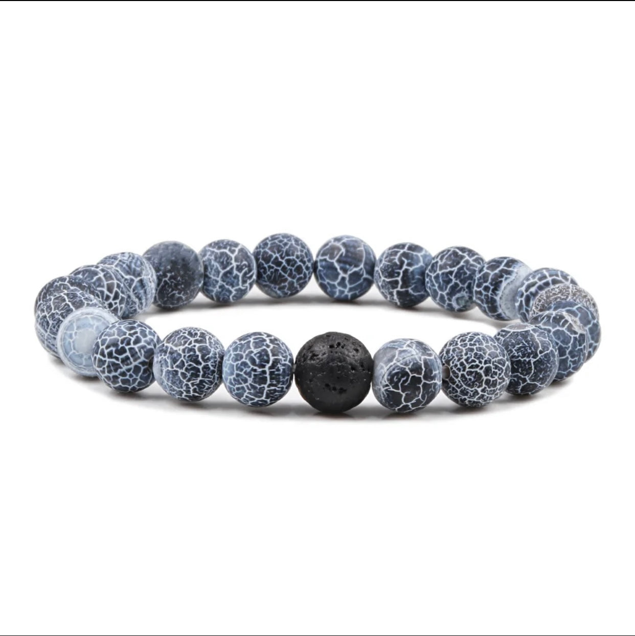 BLUE BLANC LAVA BRACELET