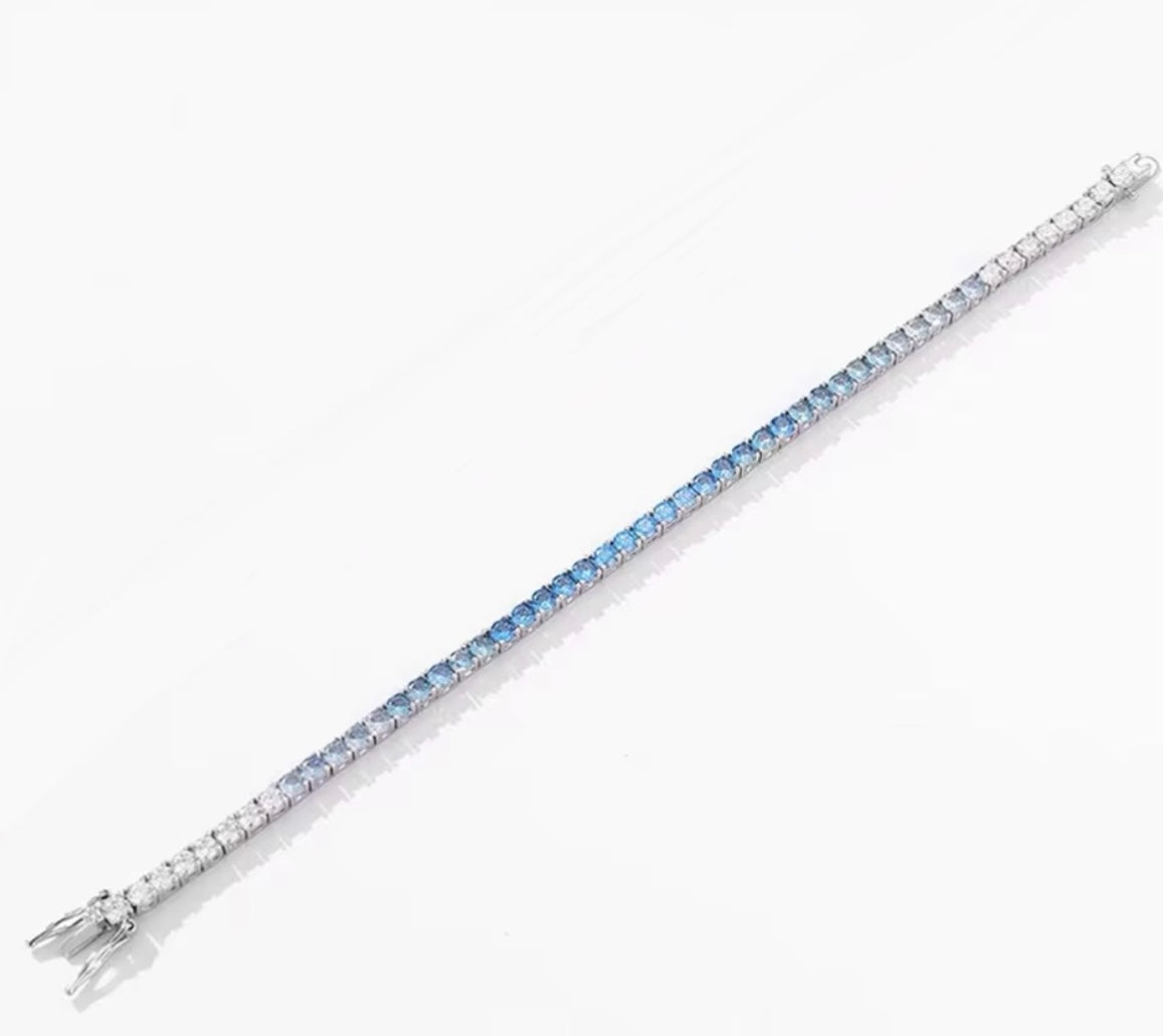 BLUE FONCE SHADE BRACELET 925 SILVER