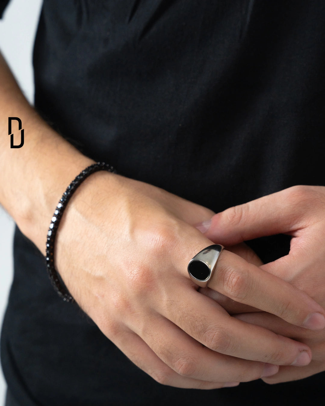 All BLACK TENNIS BRACELET