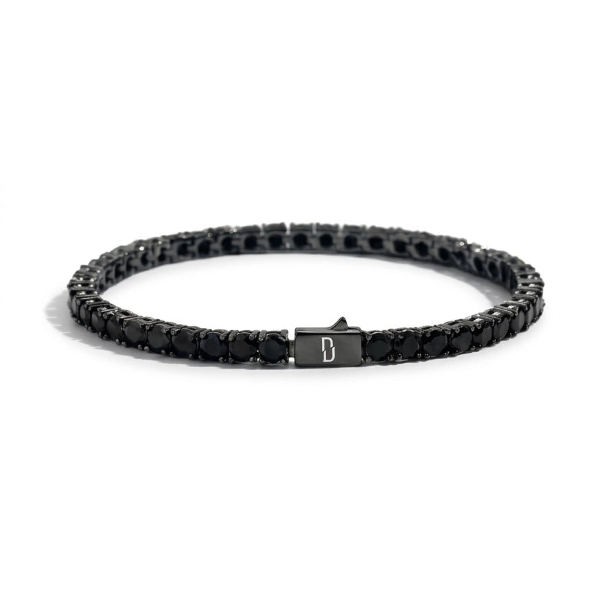 ALL BLACK TENNIS BRACELET (CLASSIC EDITION)