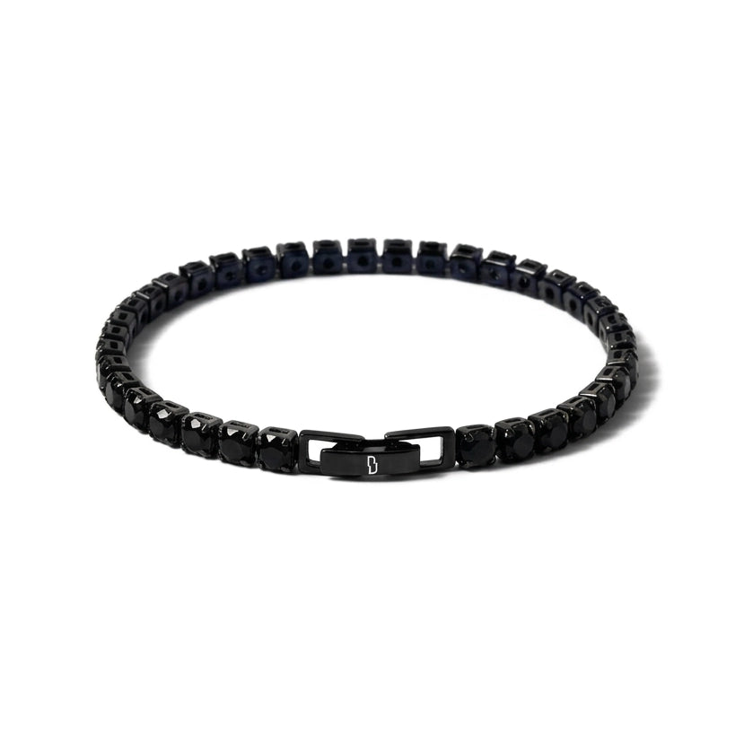 ALL BLACK TENNIS BRACELET (MINIMAL MODERN EDITION)
