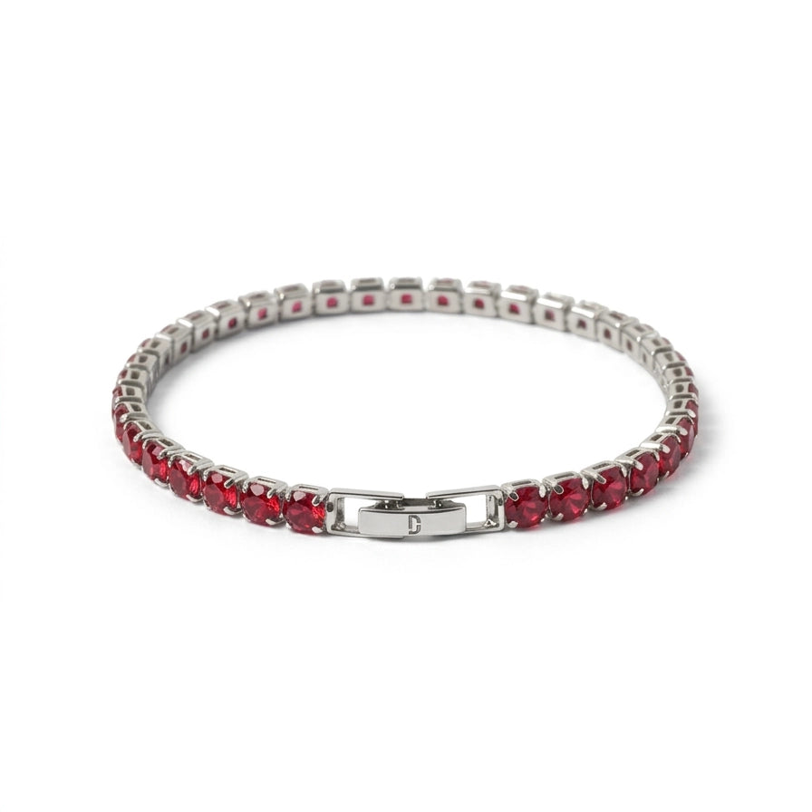 CHERRY RED TENNIS BRACELET