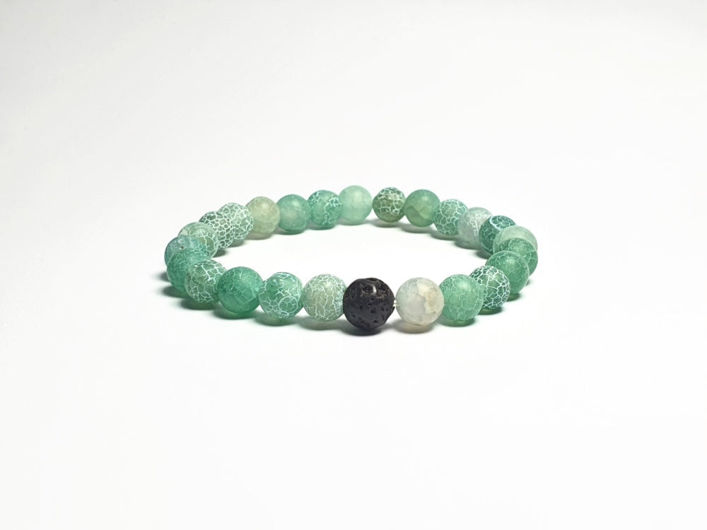BLACK GREEN LAVA BRACELET