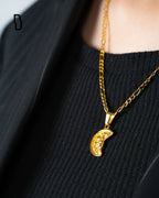 CHRISTOPHER HALFMOON PENDANT (GOLD)