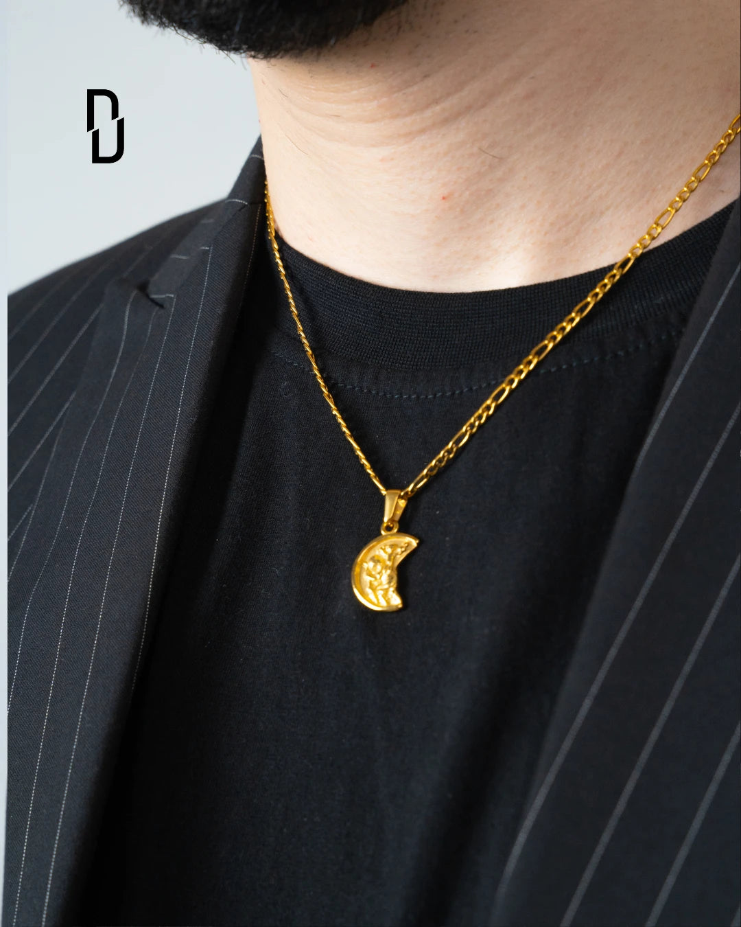 CHRISTOPHER HALFMOON PENDANT (GOLD)