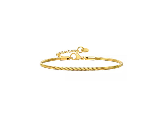 SNAKE CHAIN GOLDEN BRACELET 1.2MM