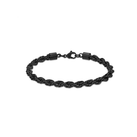 BLACK ROPE BRACELET