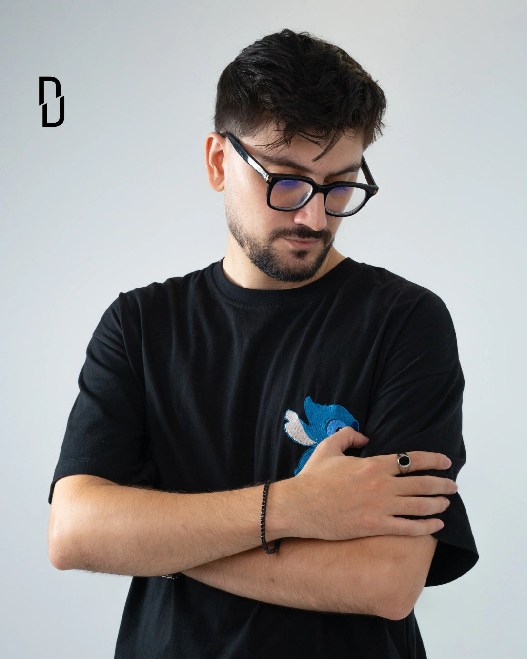 All BLACK TENNIS BRACELET