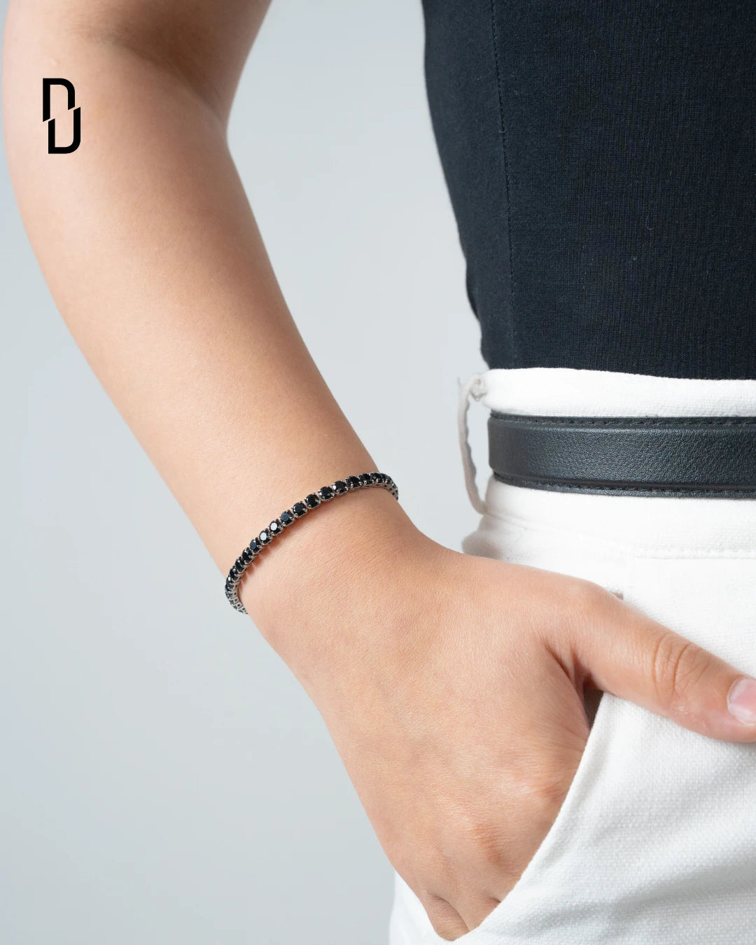 NOIR TENNIS BRACELET