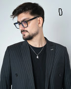 CHRISTOPHER HALF MOON PENDANT (SILVER)