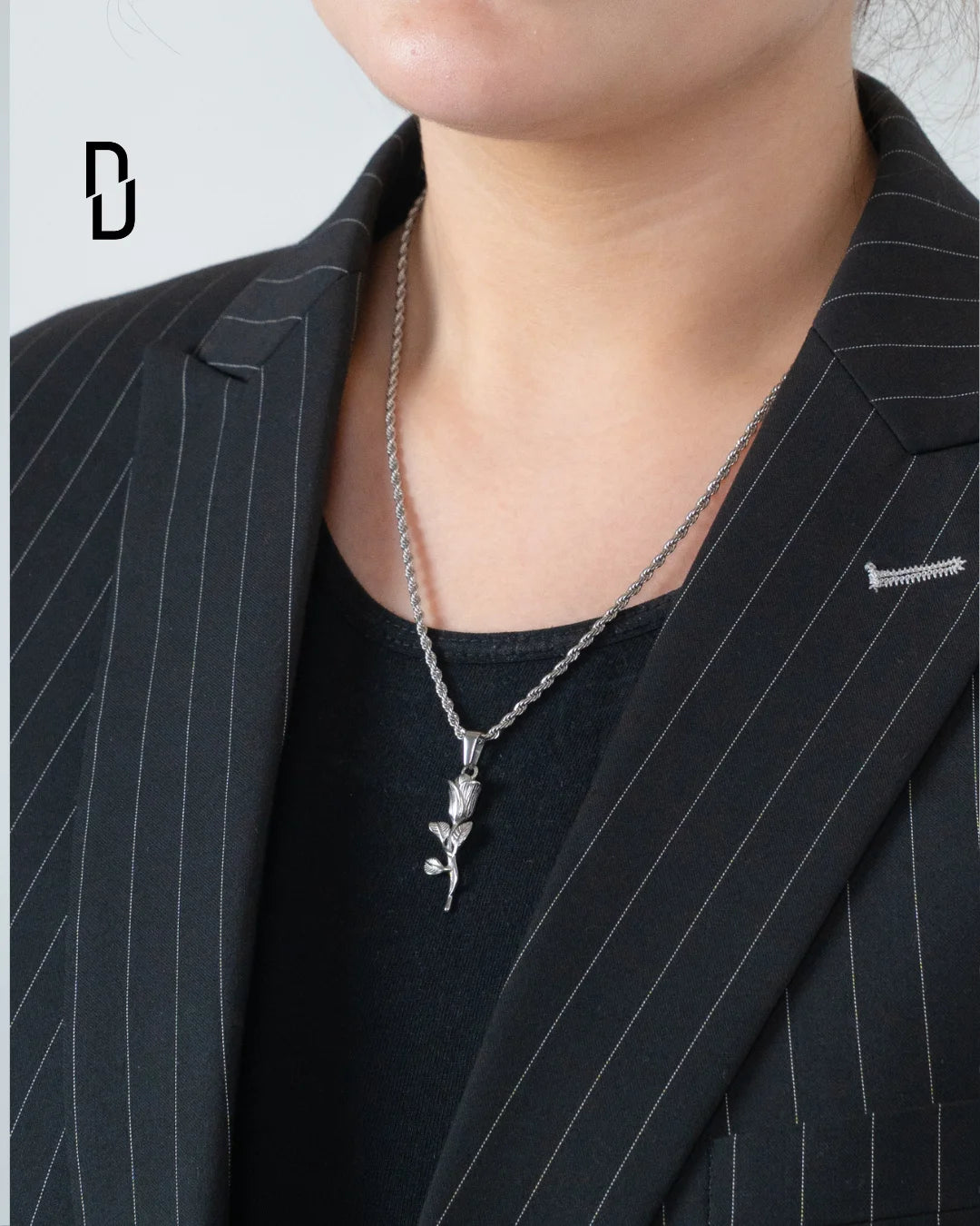 ROSE PENDANT (SILVER)