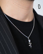ROSE PENDANT (SILVER)