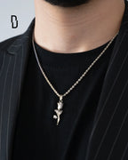 ROSE PENDANT (SILVER)
