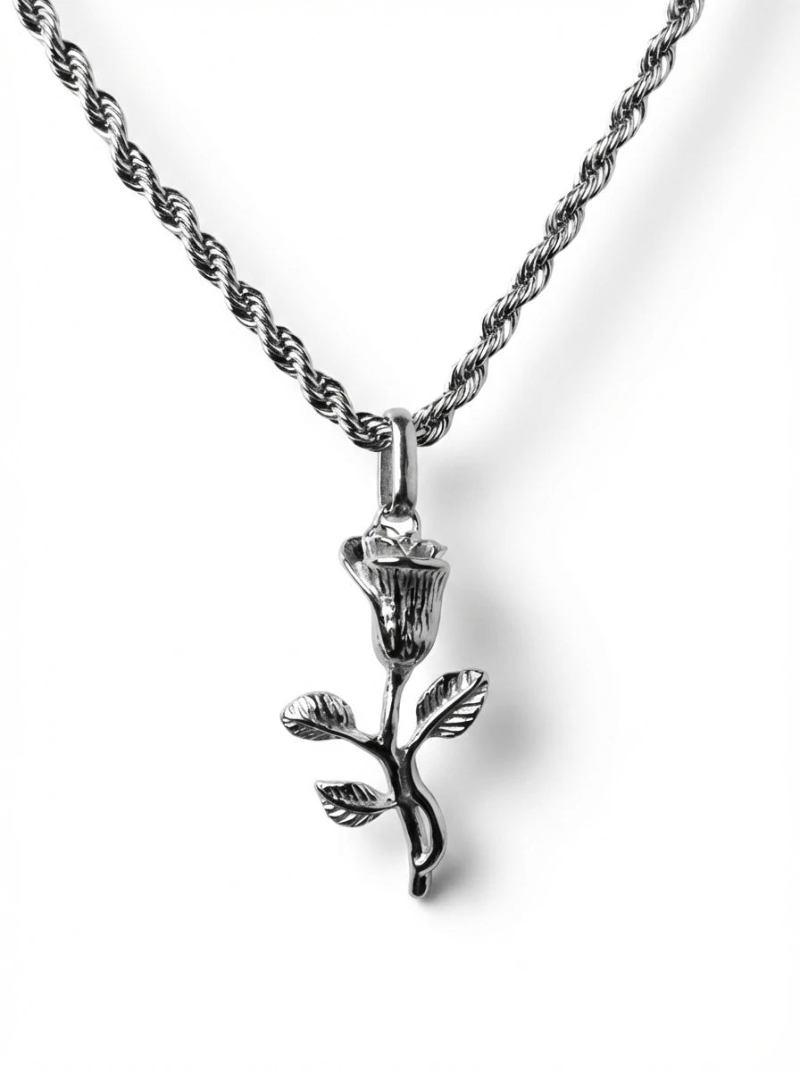 ROSE PENDANT (SILVER)