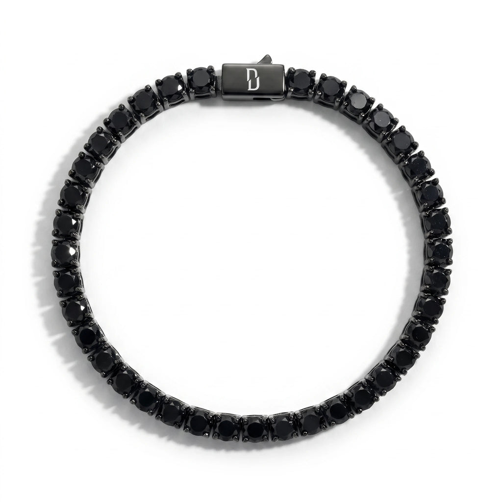 ALL BLACK TENNIS BRACELET (CLASSIC EDITION)