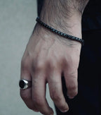 All BLACK TENNIS BRACELET